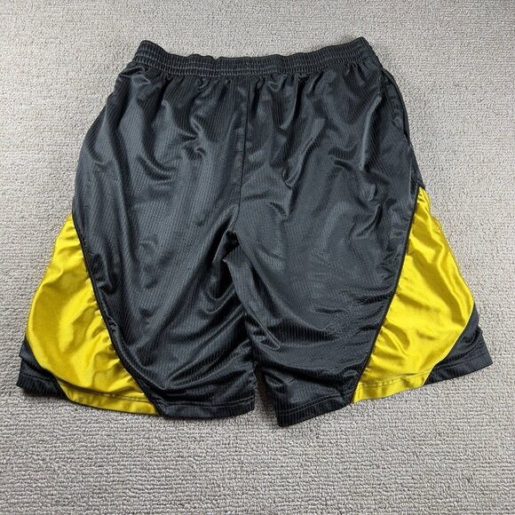 Vintage Nike Sportswear Basketball Shorts Gray Yellow Men’s Size XL - Picture 7 of 8